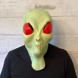 Vintage 90s The Paper Group UFO Alien Outer Space Halloween Costume Mask